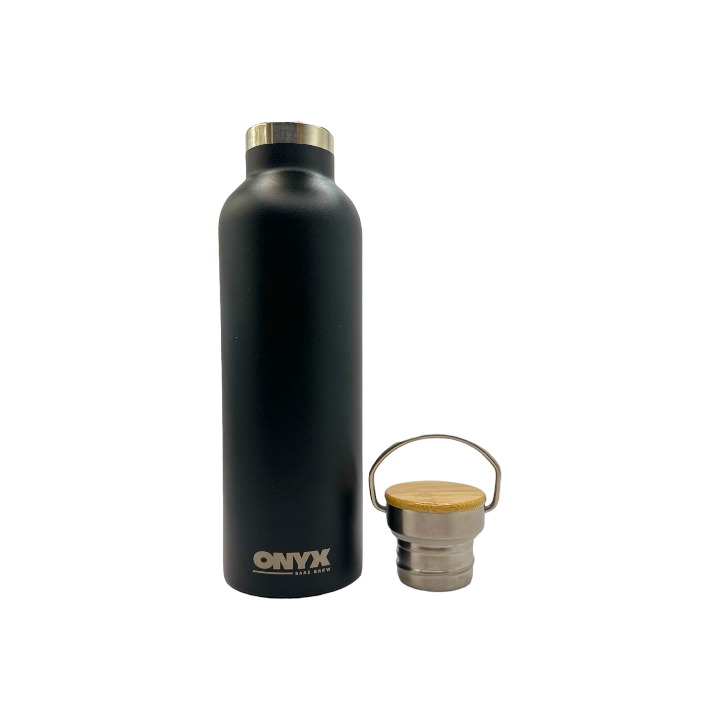 Onyx Stainless Steel Insulated Water Bottle - 700ml capacity. Keep beverages hot for 12 hours and cold for 24 hours. Colour Black