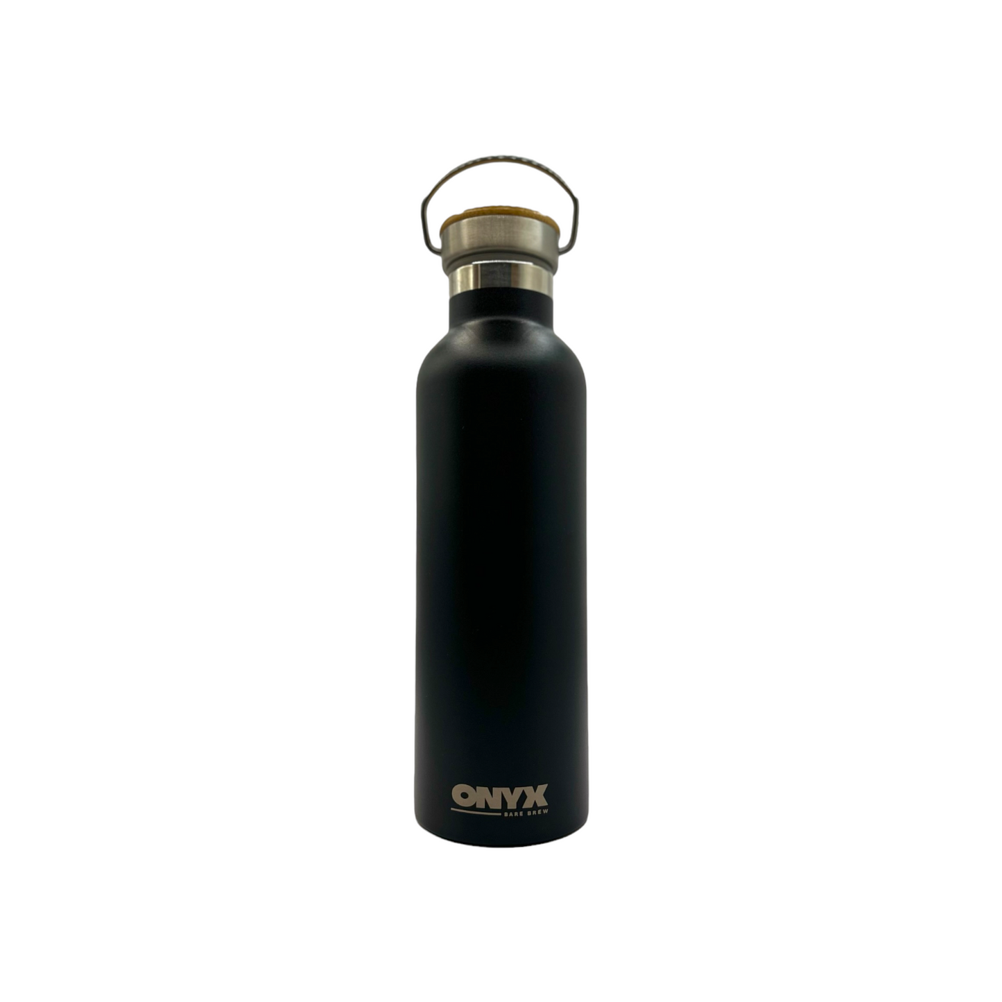Onyx Stainless Steel Insulated Water Bottle - 700ml capacity. Keep beverages hot for 12 hours and cold for 24 hours. Colour Black