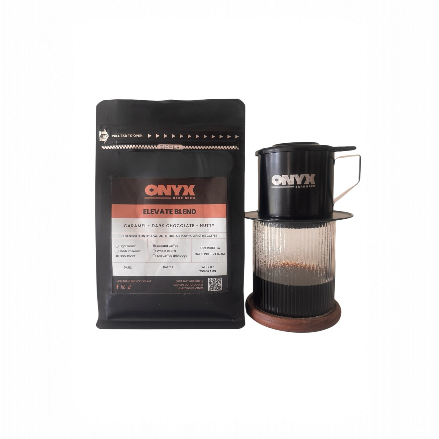 ELEVATE Blend Starter Pack - Strong, Smooth & Portable (Ground coffee)