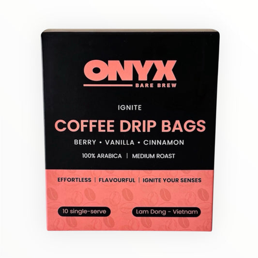 COFFEE DRIP BAGS - IGNITE (Medium Roast - Berry, Vanilla, Cinnamon)