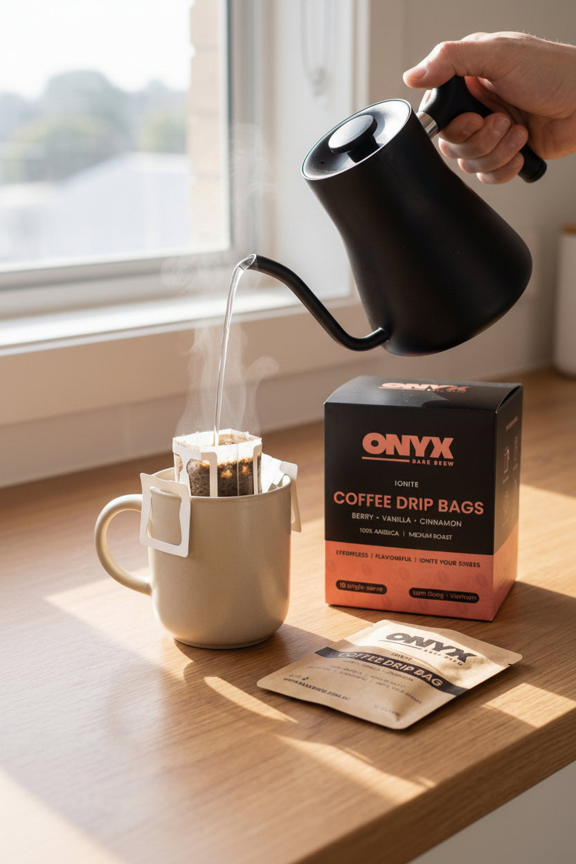 COFFEE DRIP BAGS - IGNITE (Medium Roast - Berry, Vanilla, Cinnamon)
