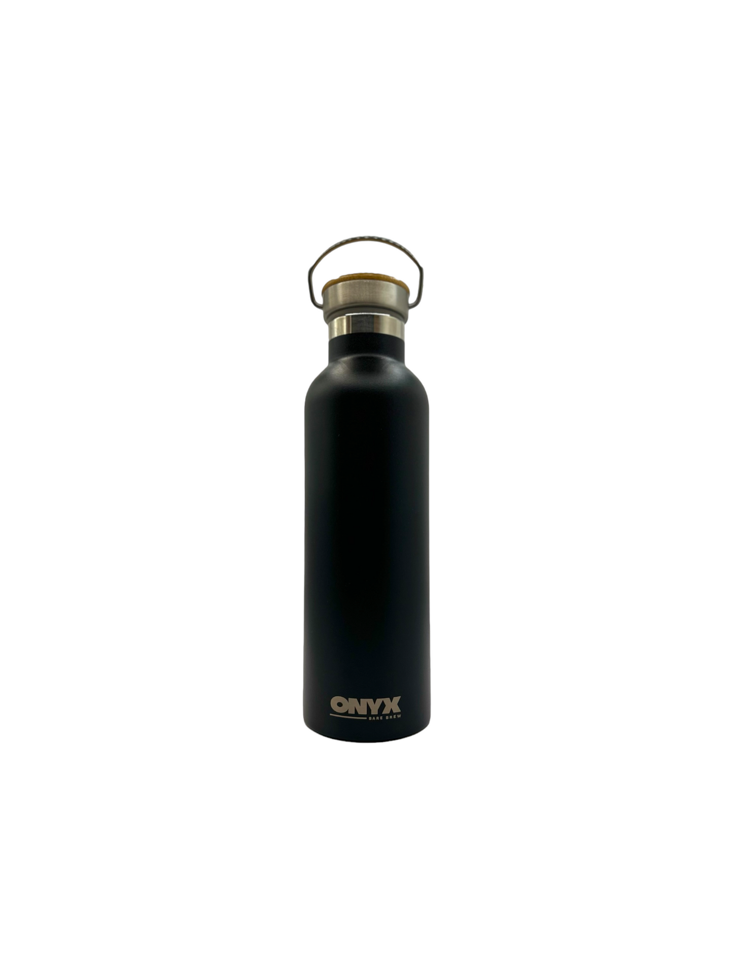 Onyx Stainless Steel Insulated Water Bottle - 700ml capacity.  Keep beverages hot for 12 hours and cold for 24 hours.  Colour Black